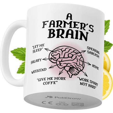 Lustige Kaffeetasse mit witzigem Textdesign für Bauern – ideal für Geburtstage, Namenstage und Feiertage. Hochwertige Tasse für besondere Anlässe, ob zu Hause, im Büro oder bei der Arbeit. Farbe: Weiß
