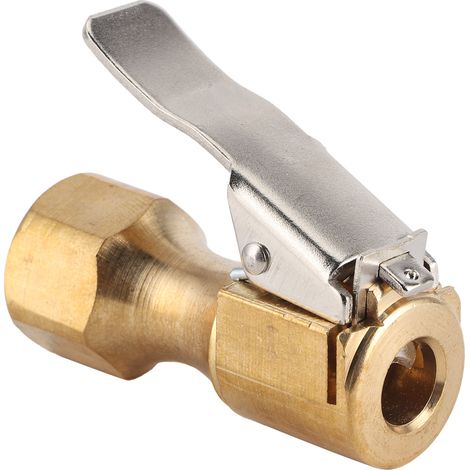 Adaptateur de gonflage à clip rapide pour pompe à air, raccord de valve pour voiture et moto, embout de gonfleur pratique (1/5)