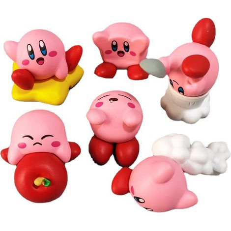 Lot de 6 figurines animées, modèles statuettes pour décoration tableau de bord auto, toppers gâteau, déco maison, cadeaux. (1/5)