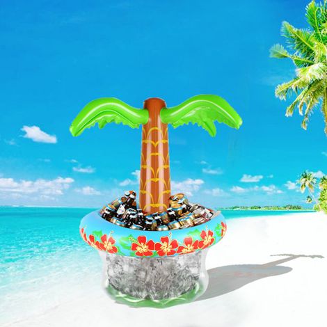 Aufblasbare Bierkühler, aufblasbare Palme für Strand- und Poolpartys, Luau-Partyzubehör, Sommerpartydekorationen (1/5)