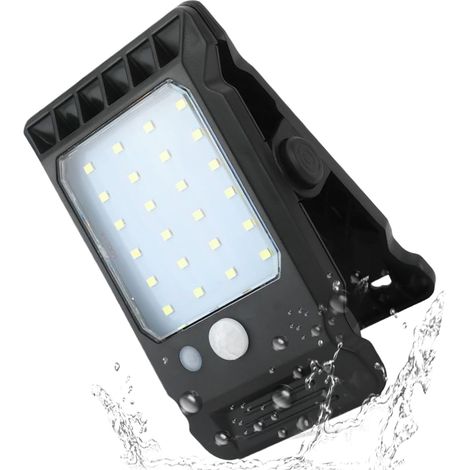 Lumières Solaires à Clip - Détecteur Intelligent Lumière Sécurité 3 Modes Applique Murale pour Jardin Terrasse Garage Allée Camping Portail (1/5)