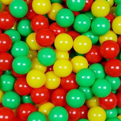 Balles De Piscine - 25 Pièces - Jaune Rouge Vert - Pour Jeux Aquatiques Trampoline Baignade (1/3)