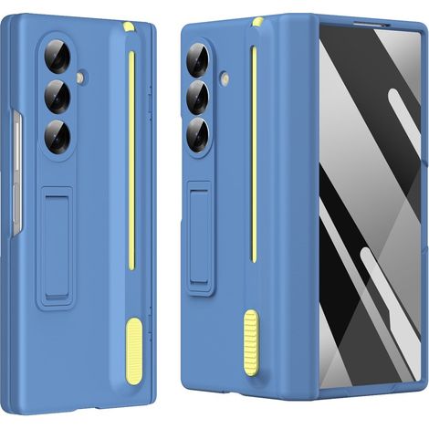 Custodia in vetro e stilo per Samsung Galaxy Z Fold 8 Ultra, blu (1/5)