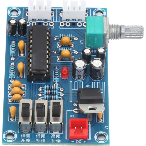 Module sonore avant avec réglage des basses, carte PCB XH-A906, puce BBE2150AD, alimentation DC 12-24V, préamplificateur stéréo pour amplificateur DIY. (1/5)