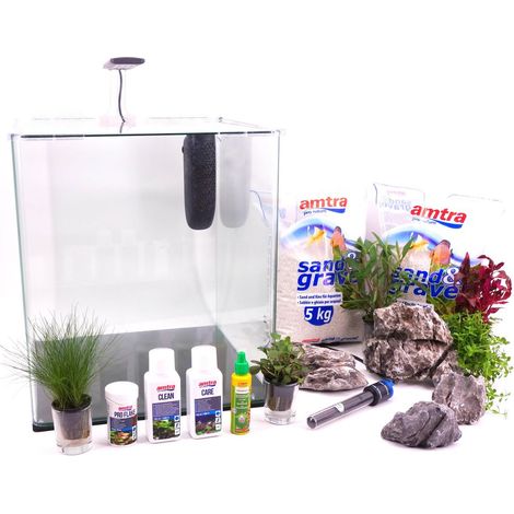 Nanotank System 60 Aquarium Komplettaquarium Inkl. Dekoration