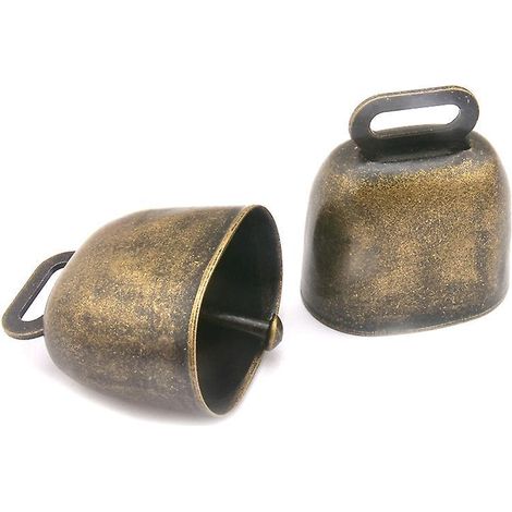 5-teiliges Kuhglocken-Set, Schafglocken, Weideglocken, Kupferglocken für Nutztiere, Bronzeglocken, Diebstahlsicherung für Tierfarmen (1/5)