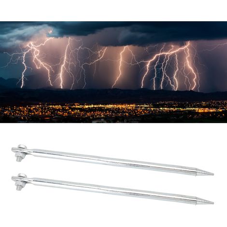 2 Pièces Tiges de Mise à la Terre Filetées 12x300mm pour Projet Extérieur et Intérieur -KZQ (1/5)
