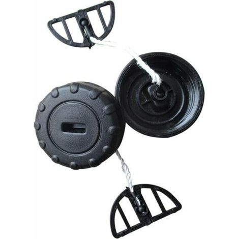 Lot de 2 bouchons de réservoir de carburant pour STIHL MS170C MS180C MS170 MS180 017 018, noir