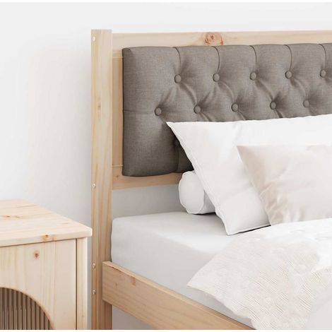 Kopfteil Sonstiges Braun und Taupe 75 cm Massivholz Kiefer