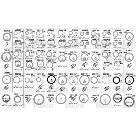 Kit de joints toriques Valeo 509725