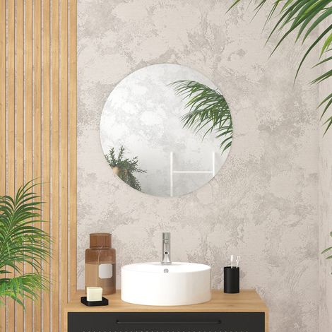 Miroir Salle de Bain Rond - Diamètre 60cm (1/4)