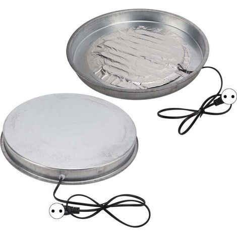 Poultry drinker with heated base, water heater for poultry, chickens, dogs, and cats. EU plug 220V. (1/5)