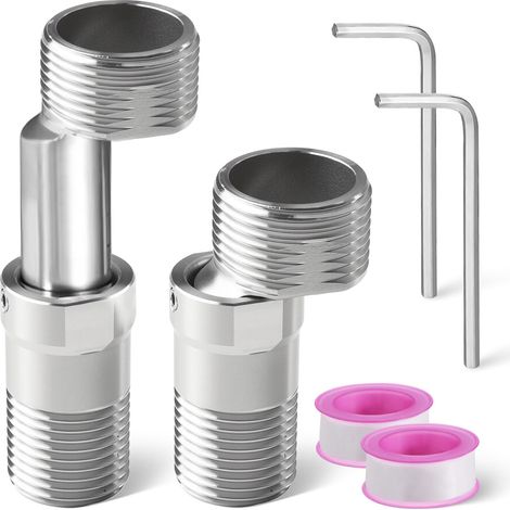2 Pièces Raccord Excentré Mitigeur Raccord Excentrique Adaptateur Robinet (1/4)