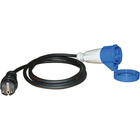CEE Adapterleitung + Klappdeckel 230V 16A 1,5m H07RN-F 3G2,5