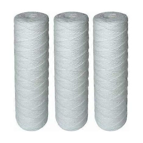 Spiralfilterpatronen für Wasserfilter – Filtert Sedimente bis zu einer Größe von 25 Mikron – Universelle Standardgröße 10 Zoll – Lebensdauer: 1 Jahr – Packungsgröße