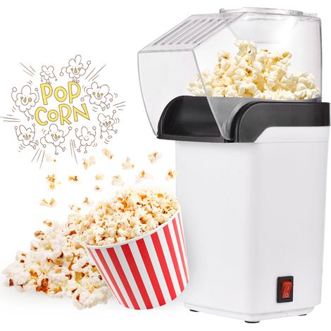 Máquina de palomitas de maíz doméstica de alta potencia de 1200 W, extrusora de maíz pequeña, mini máquina eléctrica para hacer palomitas de maíz. (1/5)