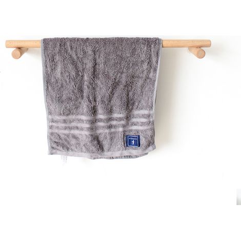 Kreativer Badezimmer-Handtuchhalter, einstöckig, aus Holz, Wandmontage (1/5)