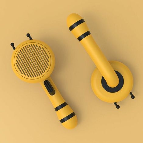 Pet grooming brush for dogs, cats, puppies, and rabbits to remove loose undercoat (1/5)