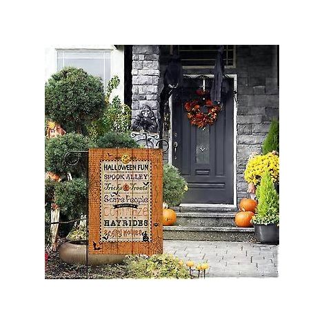 Neue Halloween-Gartenflagge, Hofflagge, Kürbisflagge, Veranda-Layout, Horror-Atmosphäre-Dekorationsflagge (HYQ5-40)
