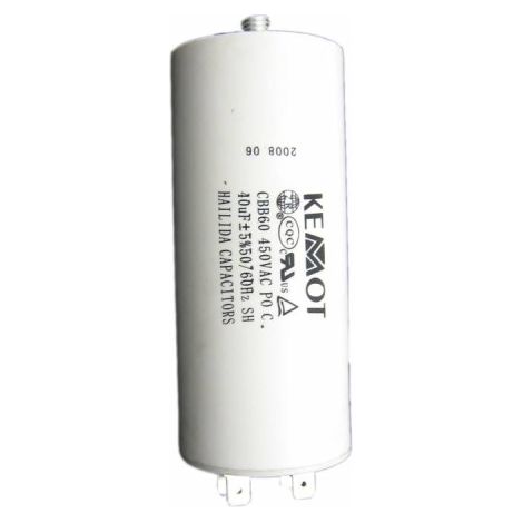 Condensateur 40 µF 450 V pour moteurs monophasés URZ3137 lechpol