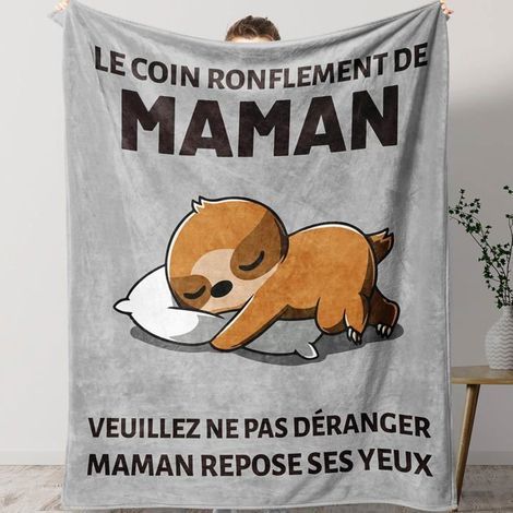 KLVGTIFS PU - Plaid Couverture Polaire Cadeaux Noël Maman, Idee Cadeau Anniversaire Maman, Cadeau Maman Cadeau Fete des Meres(150 130cm) (1/5)