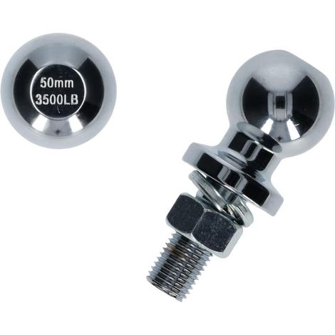 Boule d'attelage de remorque 50 mm Pas de vis 19 mm