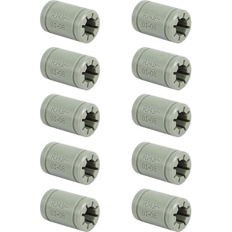 10 Pcs En Plastique 8 Mm Linéaire Anet Roulement Identique À Rj4Jp-01-08 Roulement À Billes Pour Anet A8 Prusa I3 3D Pri