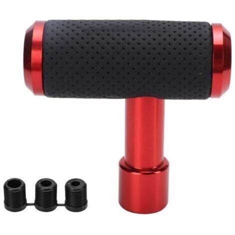 Pomello del cambio universale a forma di T, compatibile con trasmissioni manuali e automatiche (rosso) (1/5)