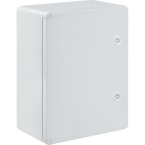 Boîtier électrique ABS étanche vide avec plaque de montage galvanisée et système de verrouillage sécurisé - Dimensions : H 40 x L 30 x P 17 cm - Réf. FCT403017P (1/5)