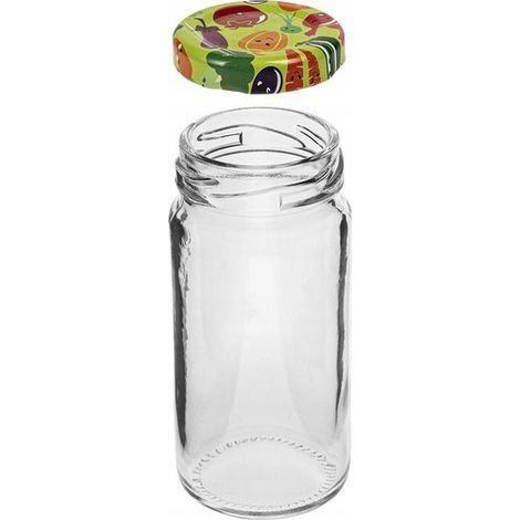 Bocal en verre avec couvercle à vis TO 43 90 ml - 6 pièces (1/2)