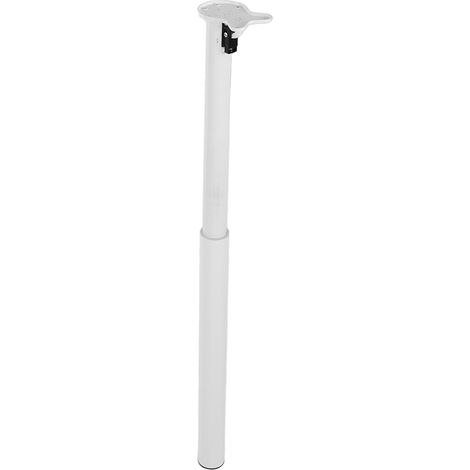 Pied de table pliable en acier inoxydable, hauteur réglable 71-110 cm, support de bureau robuste pour camping-car, bateau, van et mobilier compact. Set de 2, finition brossée, usage intérieur/extérieu (1/5)
