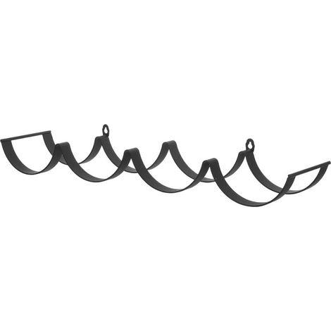 Bardusch-Porte-Papier Toilette Wave Cloud Distributeur De Papier Toilette Mural Noir (1/5)