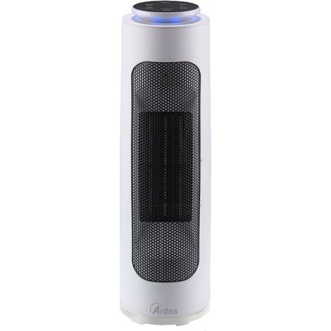 Calefactor de torre oscilante de cerámica Areds AR4P19 con panel de control táctil, blanco