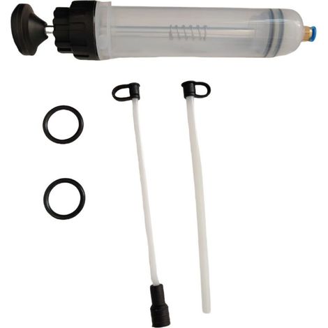Ölabsaugpumpe [Spritze 500ml] - Universelle Absaugpumpe für Getriebeöl, Frostschutz, Wasser oder Ölwechsel für Auto usw. - Ölspritze mit Schlauch und Verlängerungen (1/5)