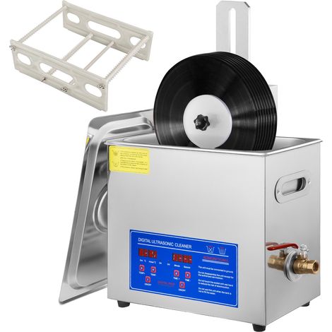 Nettoyeur à Ultrasons de Disques Vinyle 6 L avec Support de Séchage (1/5)