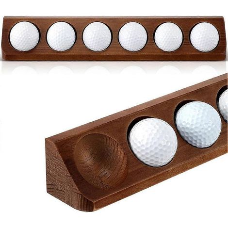 Présentoir mural pour balles de golf, support pour 6 balles de golf standard, idéal comme cadeau sportif. (1/5)