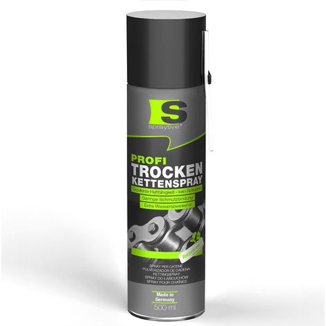 Spraytive 1x 500ml Profi Trockenkettenspray – Kettenspray mit PTFE, Kettenfett für Fahrrad, Motorrad & Maschinen (1/5)