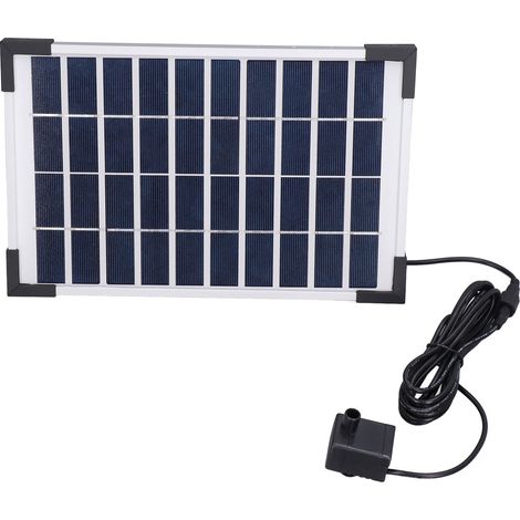 10V 5W Solarbrunnen-Set, schwimmendes Solarbrunnen-Wasserpumpen-Set für Gärten, Pools, Aquarien und Fischbecken (1/5)