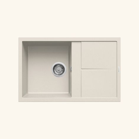 Evier granit beige Luisina MAESTOSO 1 bac 1 égouttoir (1/5)
