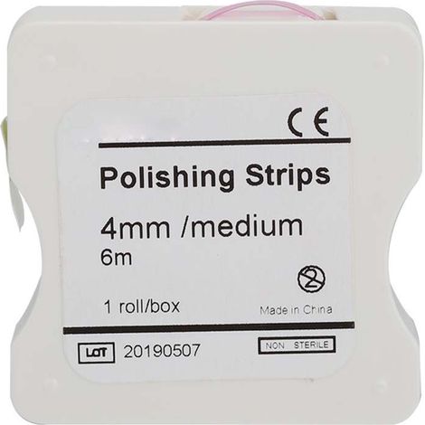 Bande de polissage dentaire rouleau, outil de meulage interdentaire rose pour dents (1/5)