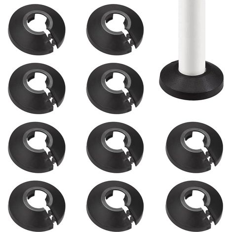 (10 Pièces Rosaces Simples De Radiateur, 17Mm Rosace De Radiateur, Cache Tuyau Radiateur pour Tuyau (1/5)
