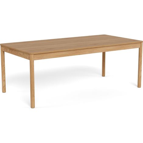 Mesa Norsica 794 , 75x100x200cm, Chapa de madera natural, Madera
