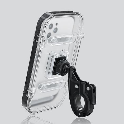 support Tlphone Vlo Moto Scooter, Universel Ecran Tactile Etanche Rotation 360 Support Guidon Housse De Tlphone,(transparent) (1/5)