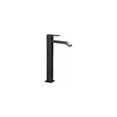 Robinet Lavabo Noir, Haut Mitigeur Vasque à Poser Salle de Bain, Chaude et Froide Réglable de Mitigeur Lavabo