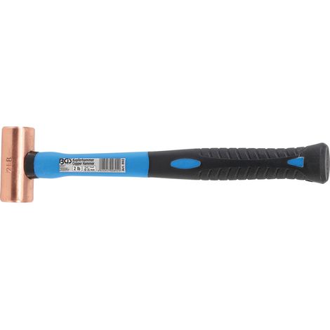 BGS Martillo de cobre con mango de fibra de vidrio Ø 35 mm 907 g (2 lb) - Cabeza - 892