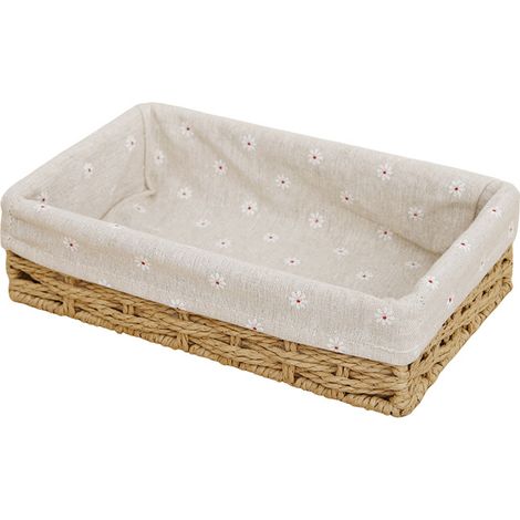 2 beige Aufbewahrungskörbe aus Weide -