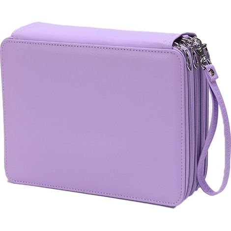 Etui À Crayons - Cuir Synthétique PU - 72 Emplacements - Pour Crayons de Couleur et Crayons Ordinaires - 1 Pièce (1/5)