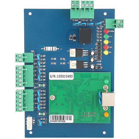 Contrôleur d'accès réseau autonome TCP/IP pour lecteur de cartes Wiegand26/34, panneau de gestion de porte avec interface indépendante (1/5)