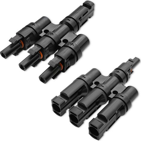 Connettore solare Qoltec Connettore MC4 Tipo T 1000 V 30 A Set completo (1/5)