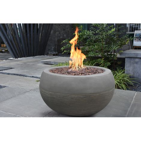 Elementi Gasfeuerstelle "Marra" in Beton-Optik, grau, 68 x 68 x 45 cm (L x B x H) (1/3)